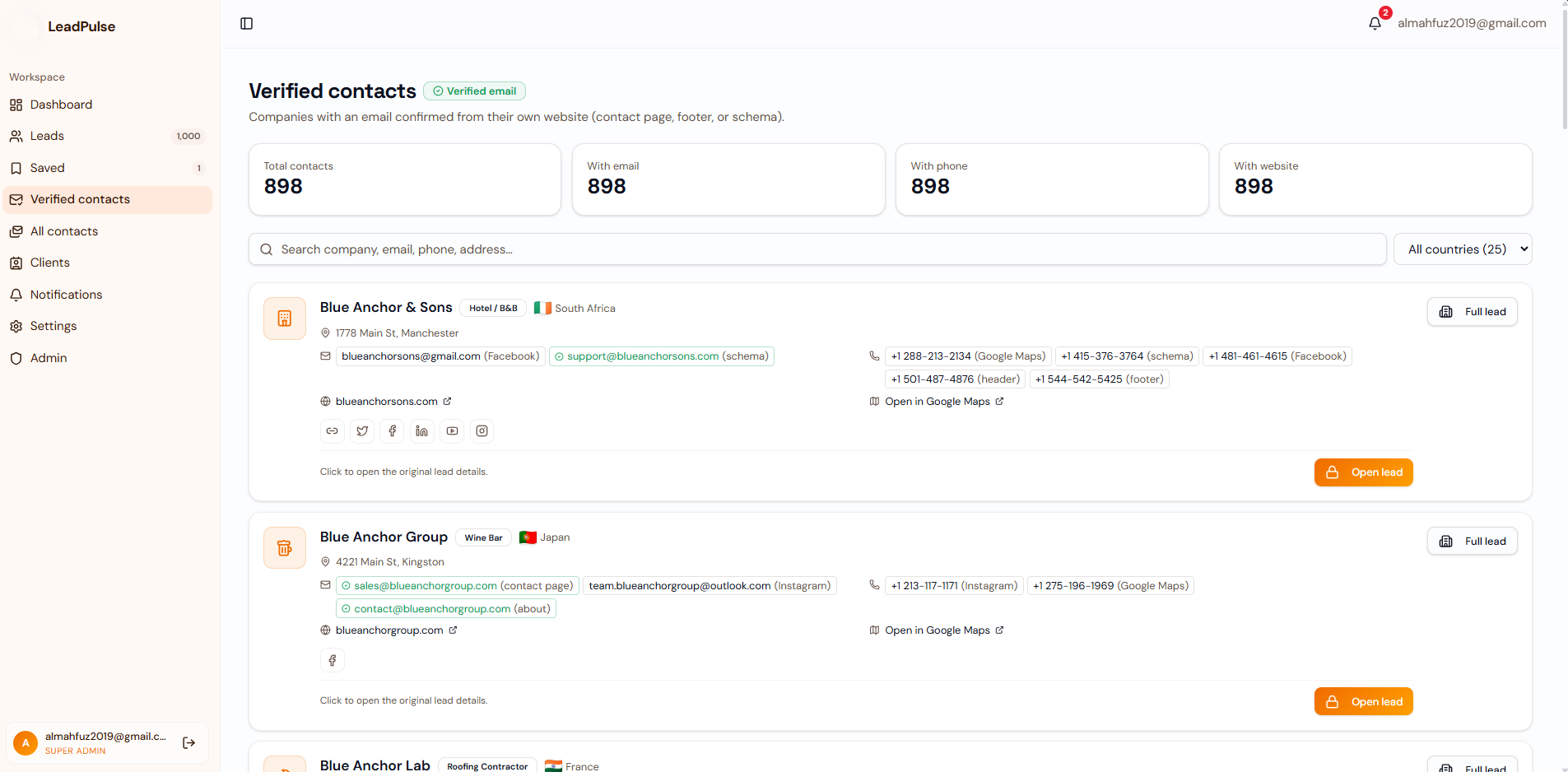 Pitch tab — AI subject line and email draft
